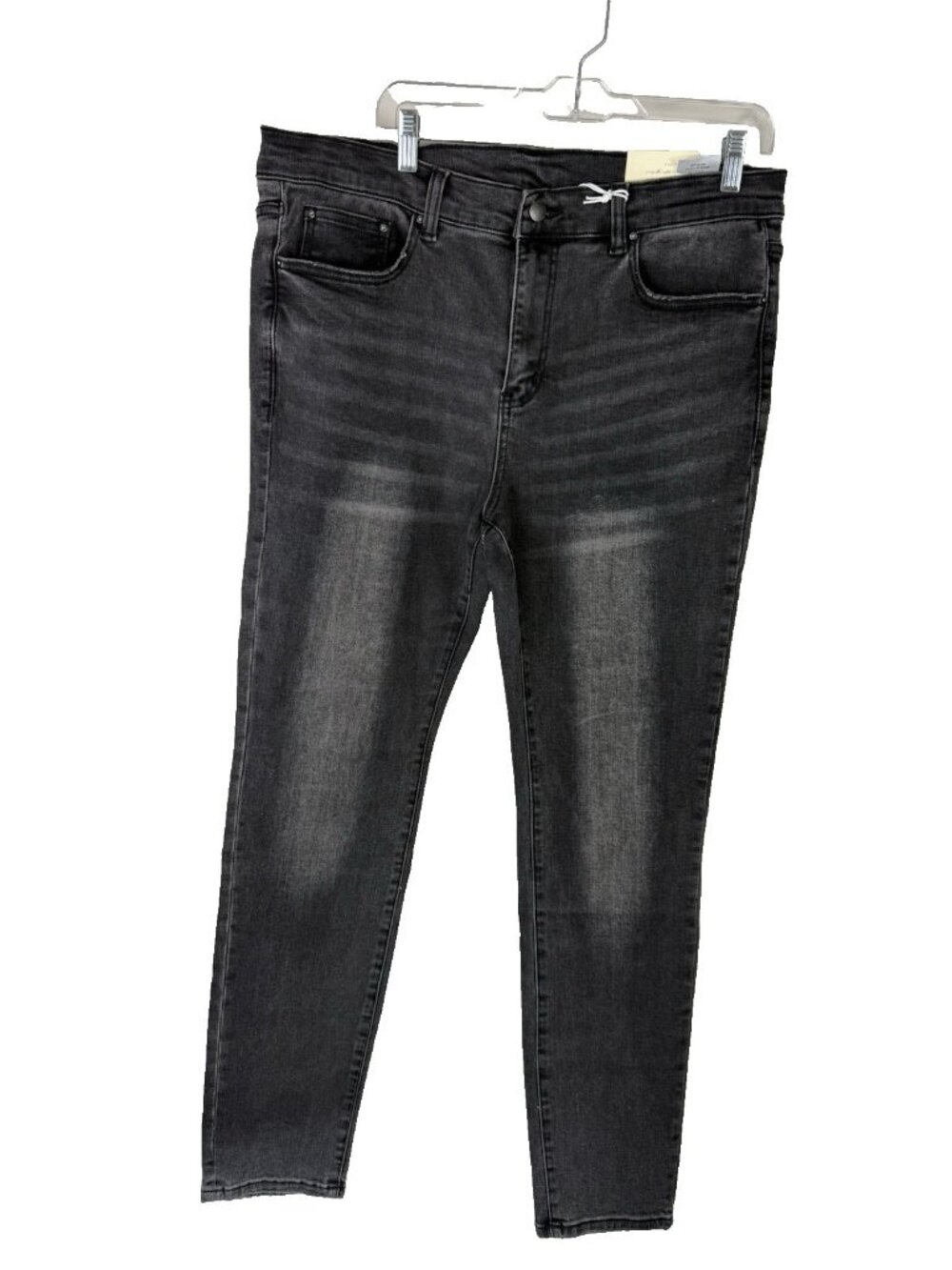 MNML Skinny Jeans Mens 36 Washed Black Denim Slim Fit Streetwear Stretch NWT